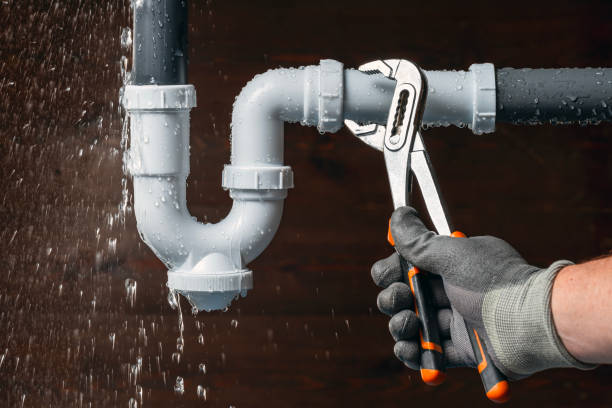 Professional Water Line Repair technician working in Pfafftown, NC